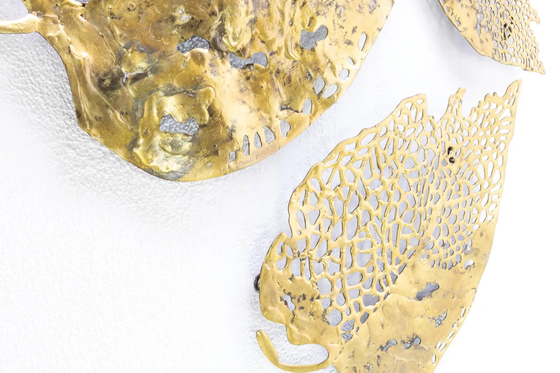 Wanddeko Metall 'Goldene Herbstmomente' 60x47x2cm