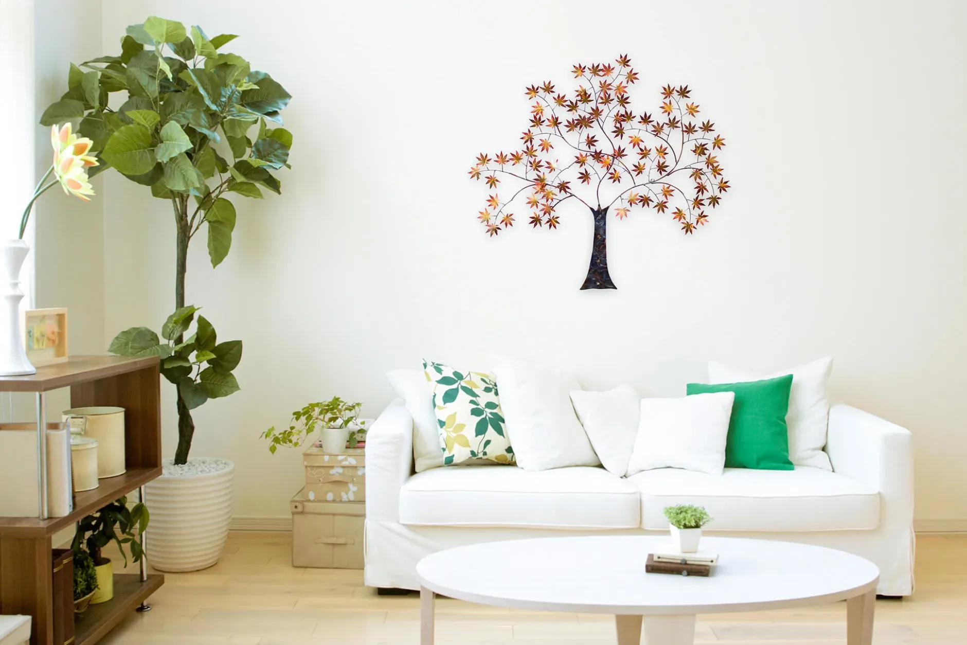 Wanddeko Metall 'Greeting Tree' 100x89x7cm