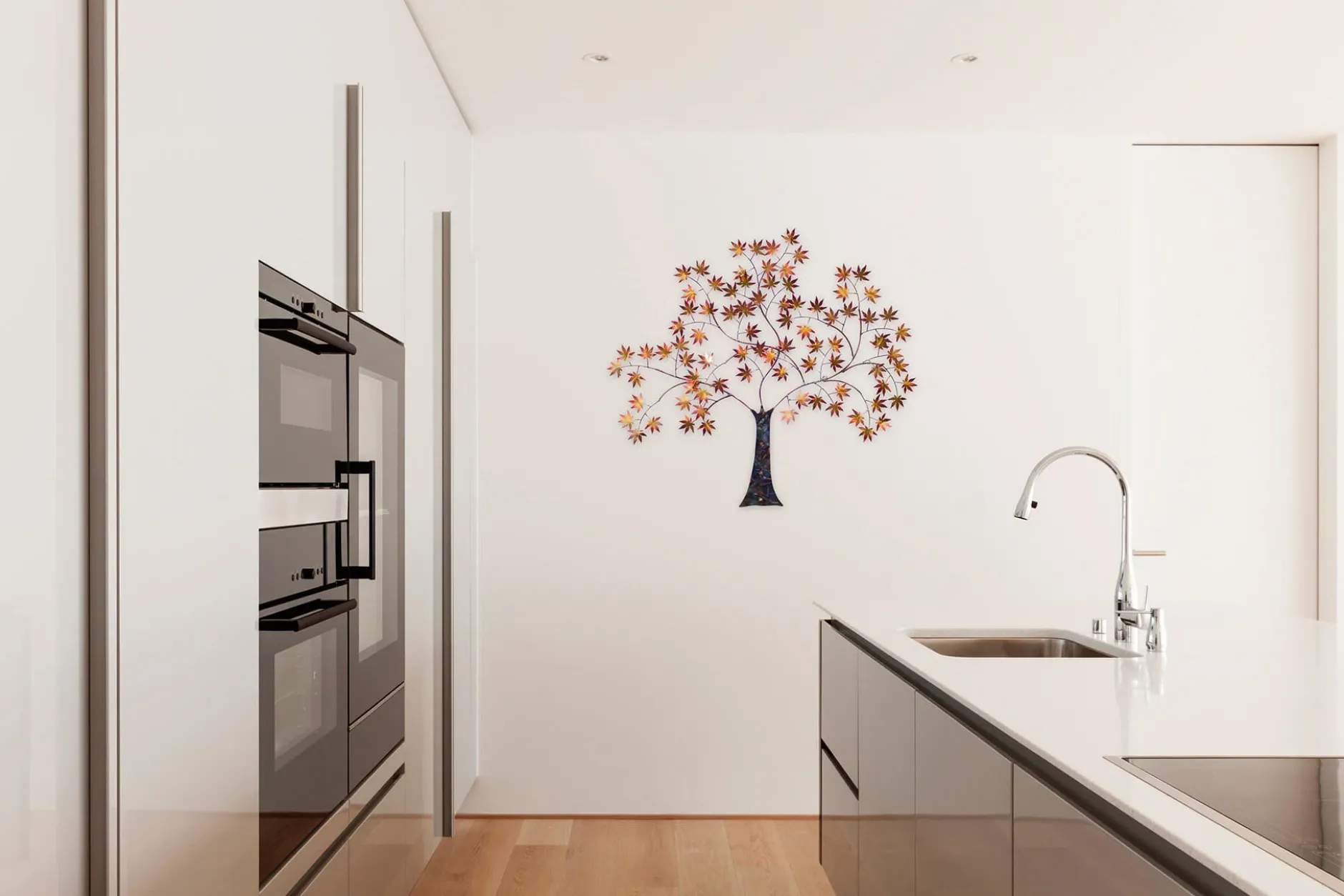 Wanddeko Metall 'Greeting Tree' 100x89x7cm