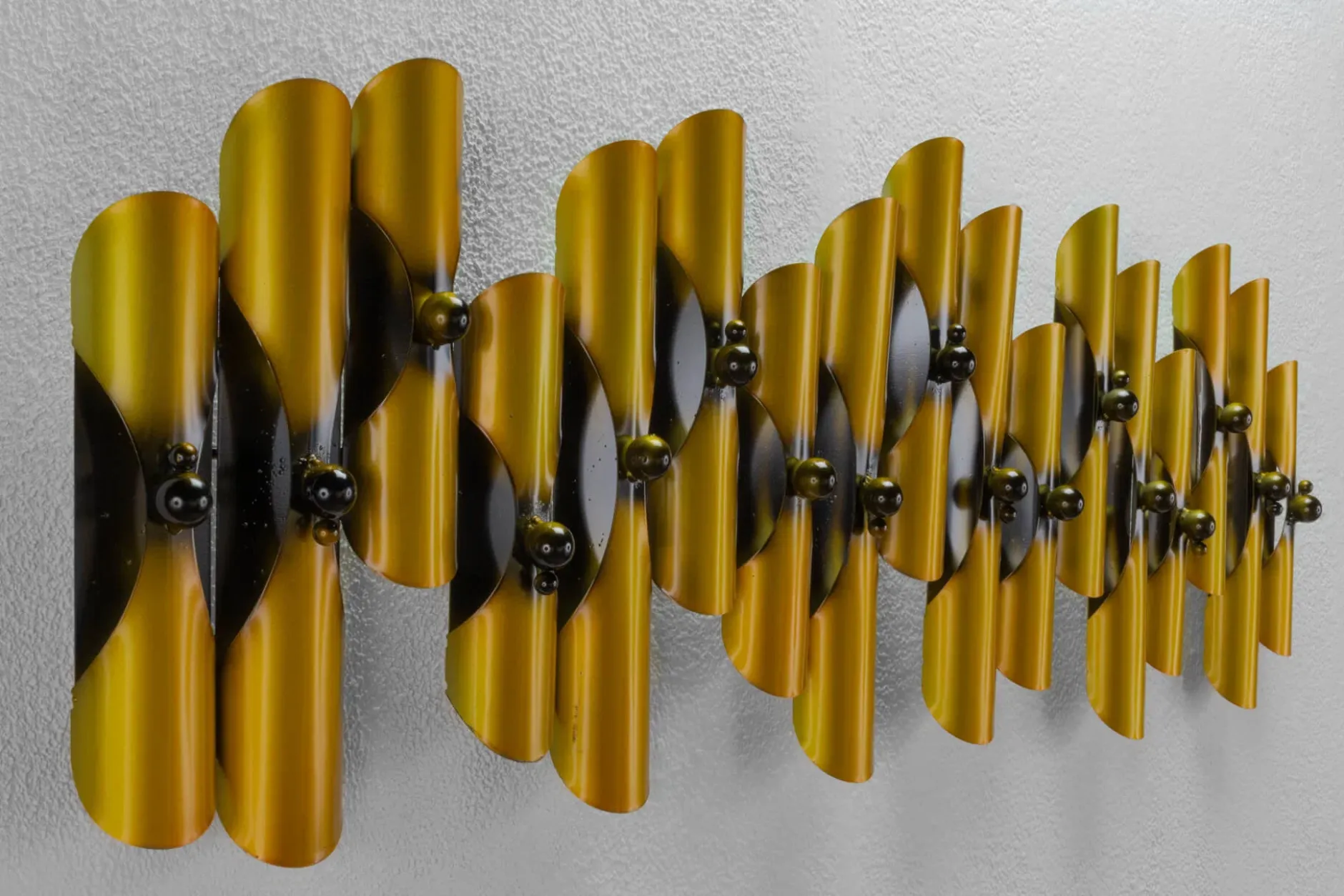 Wanddeko Metall 'Harmonisches Gleichnis' 90x32x5cm