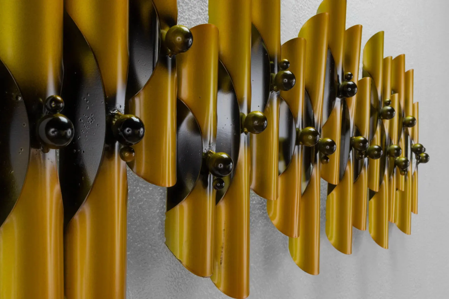 Wanddeko Metall 'Harmonisches Gleichnis' 90x32x5cm