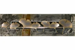 Wanddeko Metall 'Herbstboten' 108x33x4,5cm