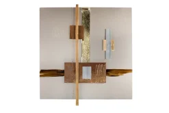 Wanddeko Metall 'Innere Ruhe' 83x83x6cm