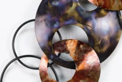 Wanddeko Metall 'Interconnected Chaos' 106x56x7,5cm