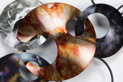 Wanddeko Metall 'Interconnected Chaos' 106x56x7,5cm