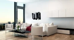 Wanddeko Metall 'Kühle Eleganz' 80x60x5cm