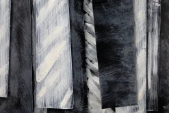 Wanddeko Metall 'Kühle Eleganz' 80x60x5cm
