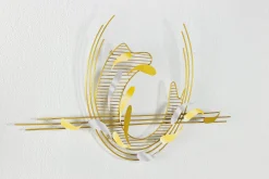 Wanddeko Metall 'Kreislauf der Fische' 121x53x6cm