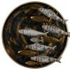 Wanddeko Metall 'Kreislauf des Meeres' 60x60x5,5cm