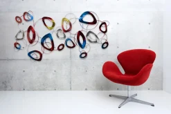 Wanddeko Metall 'Less than Perfect' 146x72x5cm