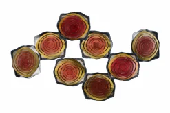 Wanddeko Metall 'Lily Pads' 124x69x8cm