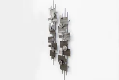 Wanddeko Metall 'Living Geometry' 26x107x5cm