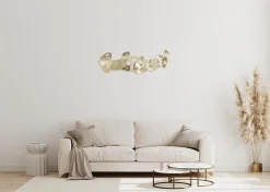 Wanddeko Metall 'Luna Landschaft' 120x44x5cm