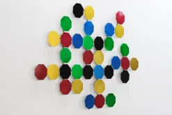 Wanddeko Metall 'Mikroskopische Welt' 102x76x4cm