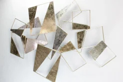 Wanddeko Metall 'Mit Ecken und Kanten' 100x70x4cm