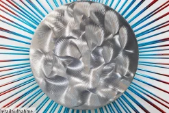 Wanddeko Metall 'Mondschein' 80x80x6cm