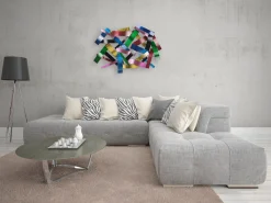 Wanddeko Metall 'Nacht der Nächte' 106x70x9cm