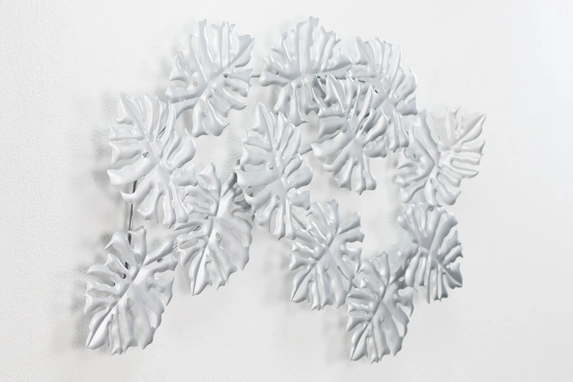 Wanddeko Metall 'Palm Leaf Ensemble' 93x60x6cm