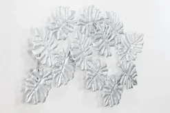 Wanddeko Metall 'Palm Leaf Ensemble' 93x60x6cm