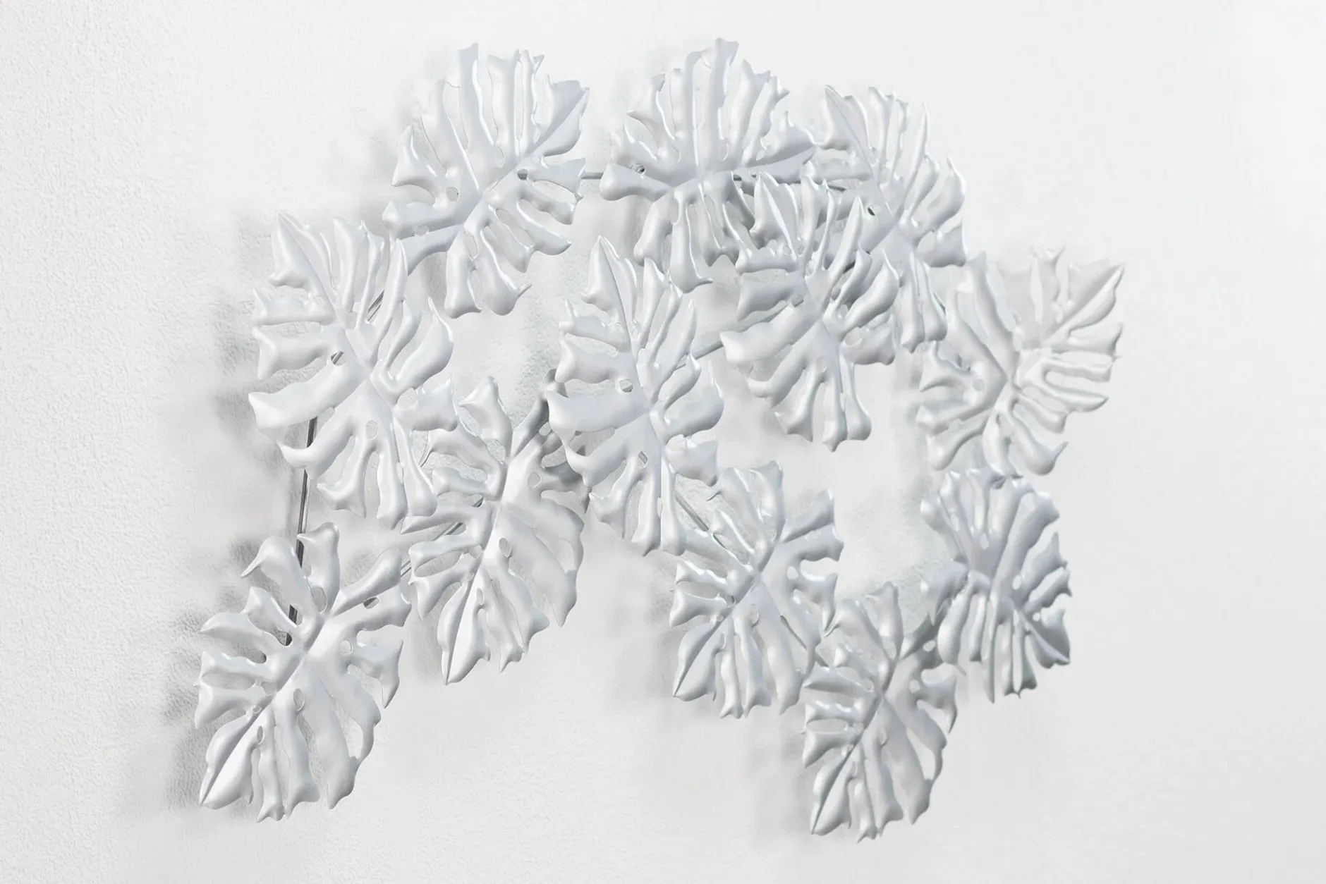 Wanddeko Metall 'Palm Leaf Ensemble' 93x60x6cm
