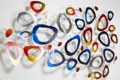 Wanddeko Metall 'Planetenzauber' 127x70x5cm