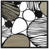Wanddeko Metall 'Portrait of Stones' 78x78x2,5cm