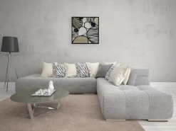 Wanddeko Metall 'Portrait of Stones' 78x78x2,5cm