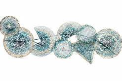 Wanddeko Metall 'Quantenfeld' 120x40x5cm