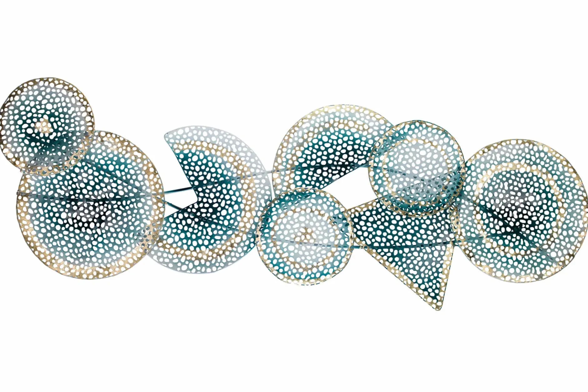 Wanddeko Metall 'Quantenfeld' 120x40x5cm