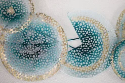 Wanddeko Metall 'Quantenfeld' 120x40x5cm