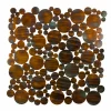 Wanddeko Metall 'Reflecting Circles' 78x78x2,5cm