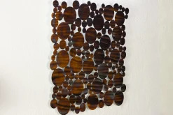 Wanddeko Metall 'Reflecting Circles' 78x78x2,5cm