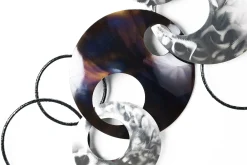 Wanddeko Metall 'Ring um Ring' 106x56x7,5cm