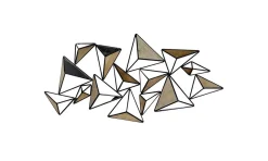 Wanddeko Metall 'Rohdiamanten' 118x58x7cm