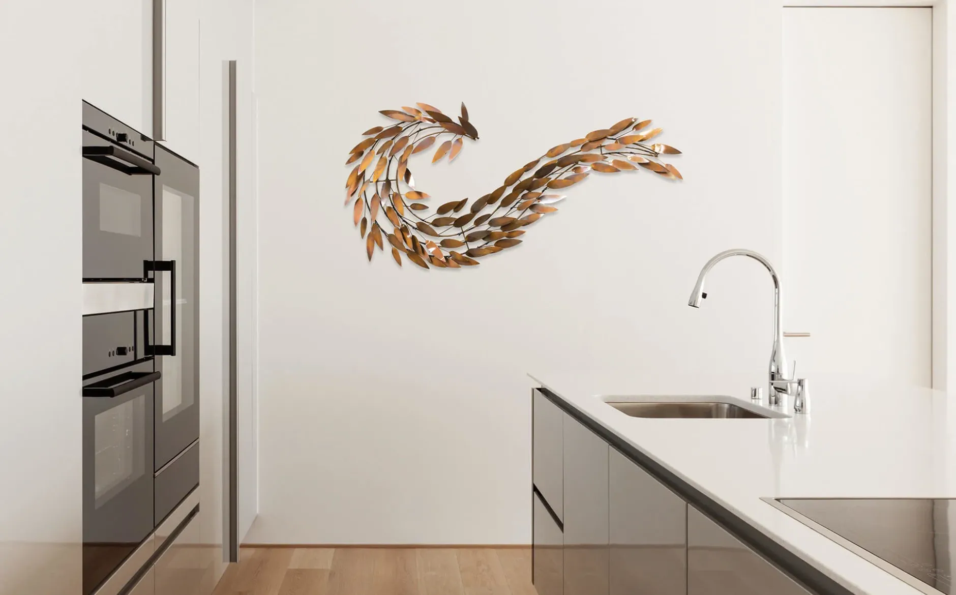 Wanddeko Metall 'Rotfuchs' 130x63x8cm
