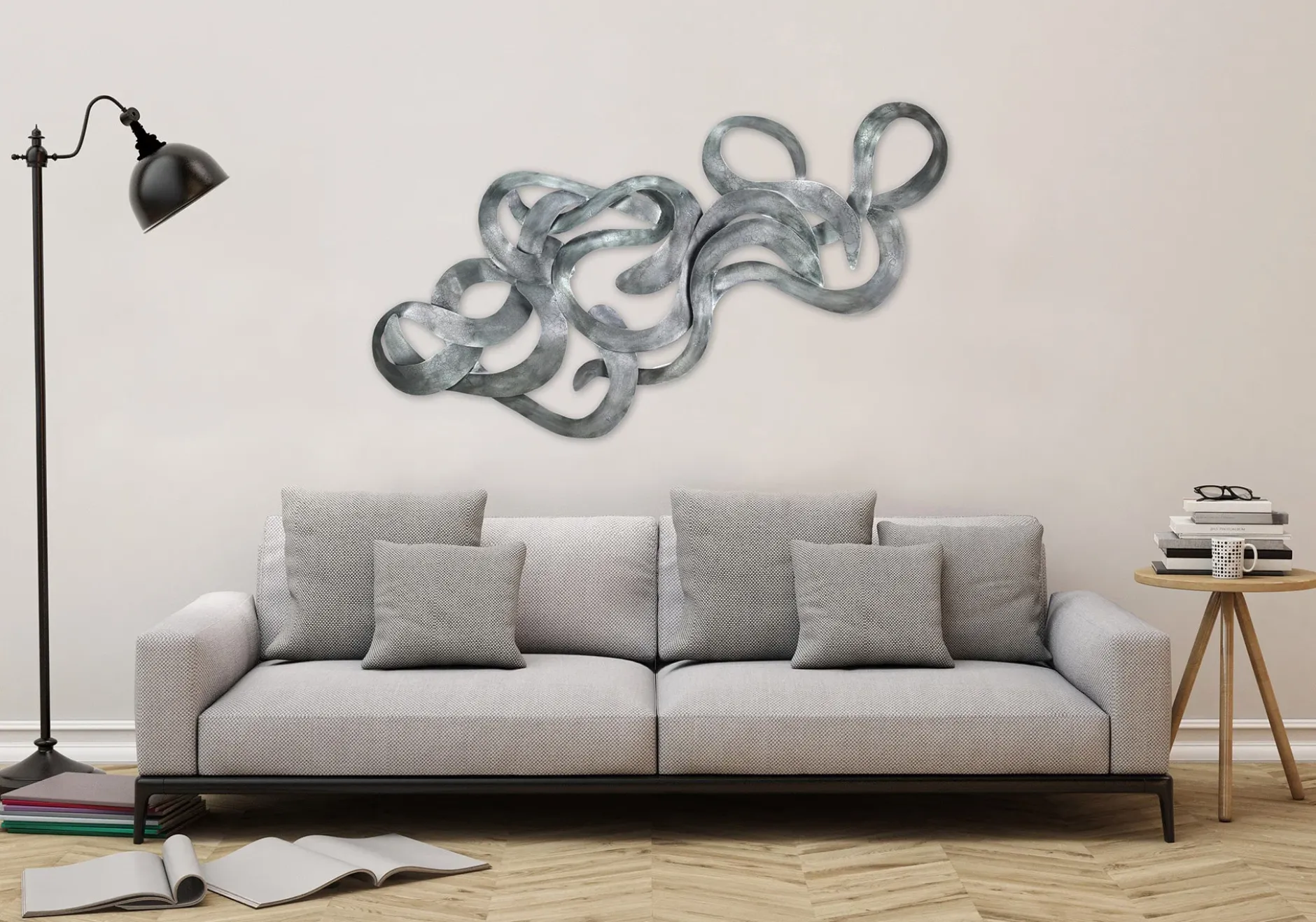 Wanddeko Metall 'Schatzsuche' 142x62x5cm