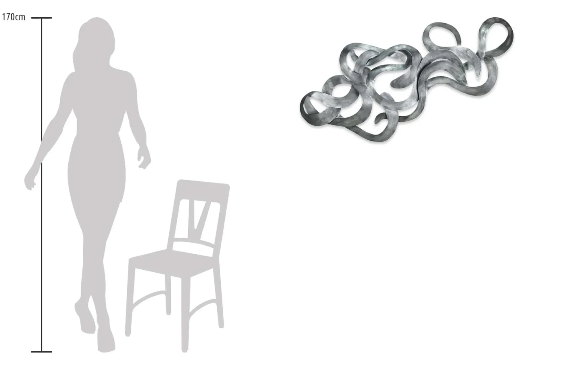 Wanddeko Metall 'Schatzsuche' 142x62x5cm