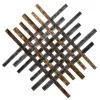 Wanddeko Metall 'Schimmerndes Licht' 100x100x3cm