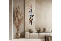 Wanddeko Metall 'Schmetterlingsidyll' 30x120x5cm