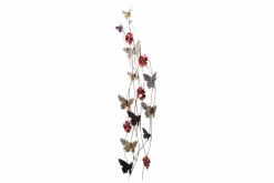 Wanddeko Metall 'Schmetterlingsband' 48x137x5cm