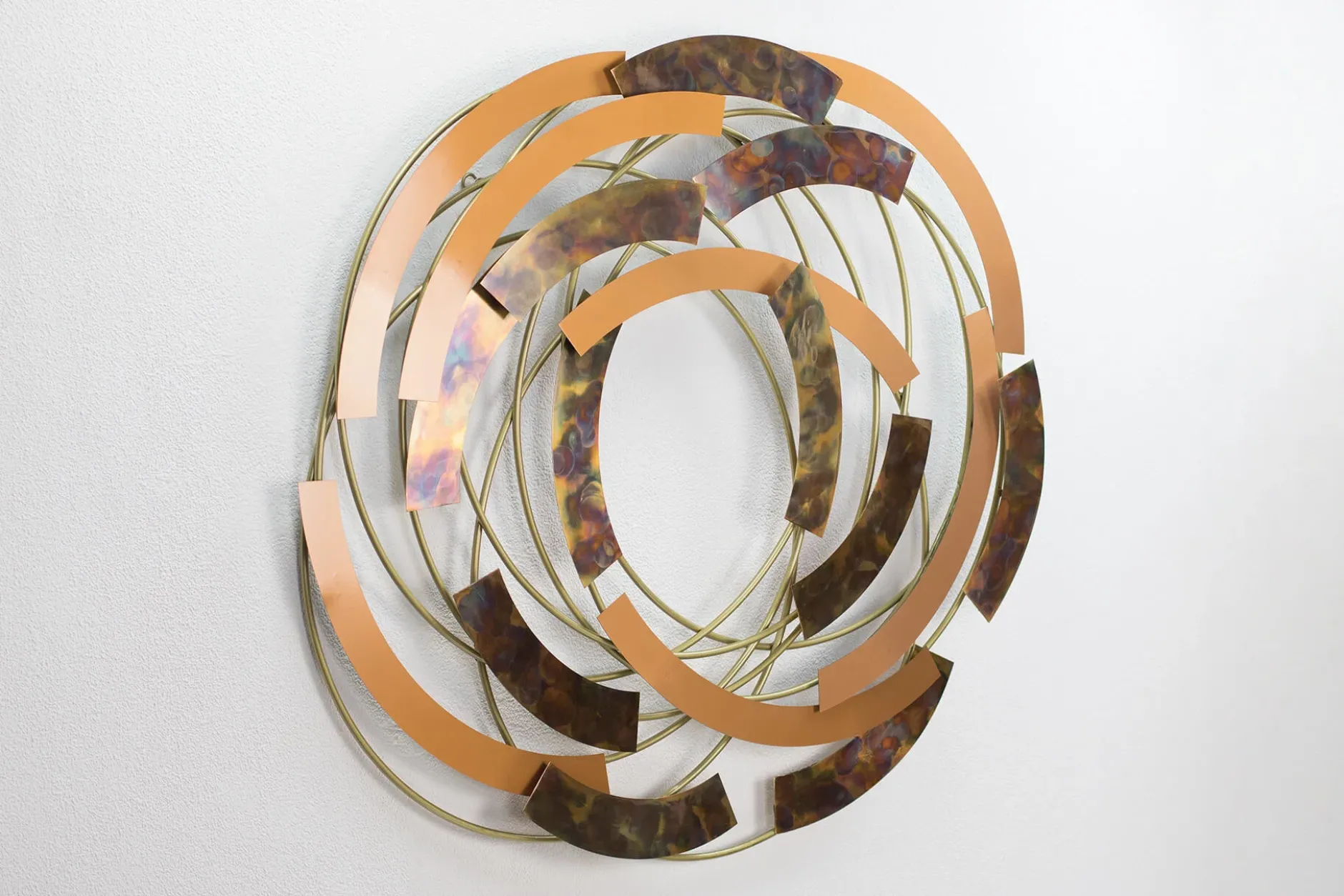 Wanddeko Metall 'Spirals' 99x92x8cm