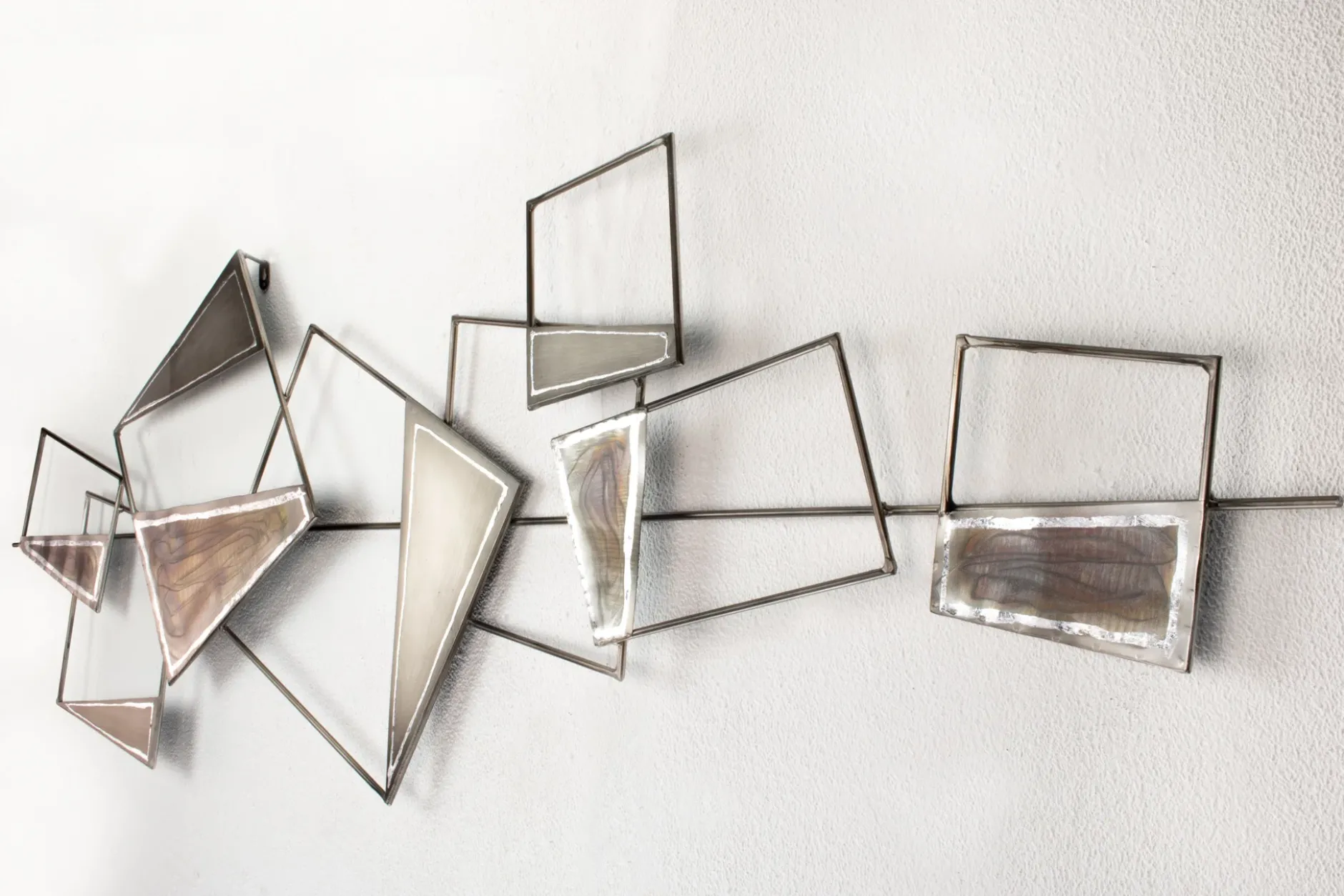 Wanddeko Metall 'Stabilität' 150x50x4cm