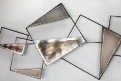 Wanddeko Metall 'Stabilität' 150x50x4cm