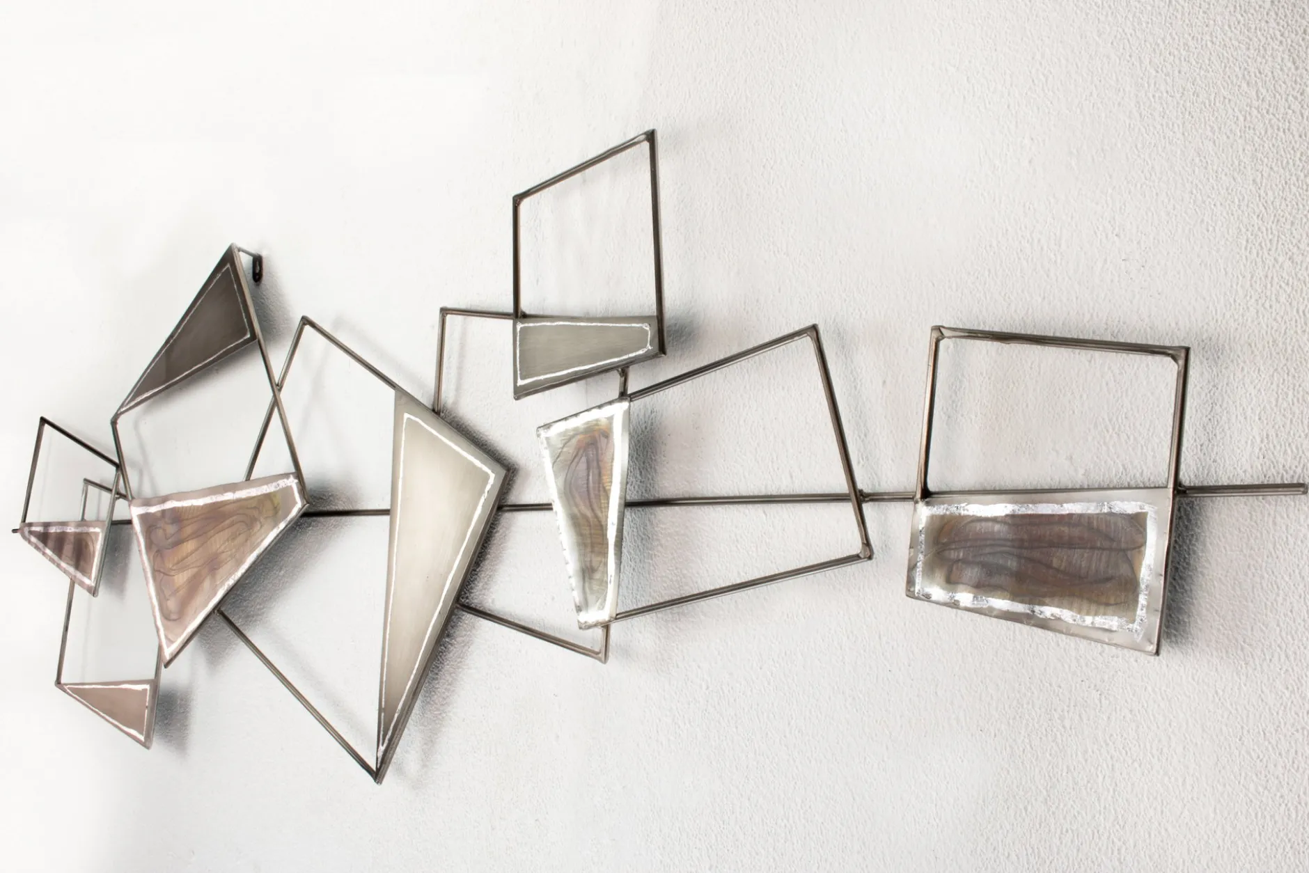 Wanddeko Metall 'Stabilität' 150x50x4cm