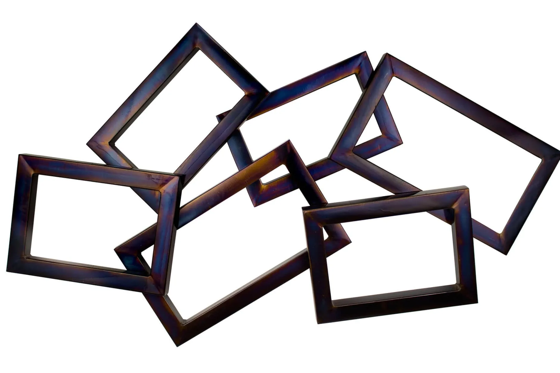 Wanddeko Metall 'Time will tell' 127x75x7,5cm