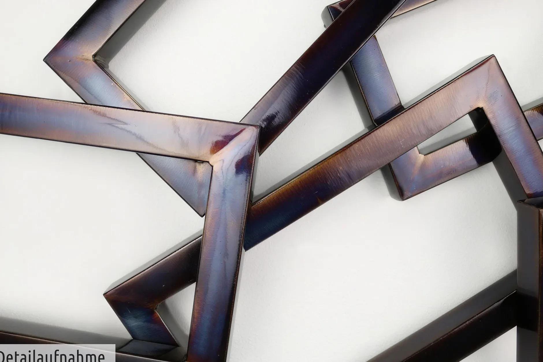 Wanddeko Metall 'Time will tell' 127x75x7,5cm