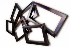 Wanddeko Metall 'Time will tell' 127x75x7,5cm