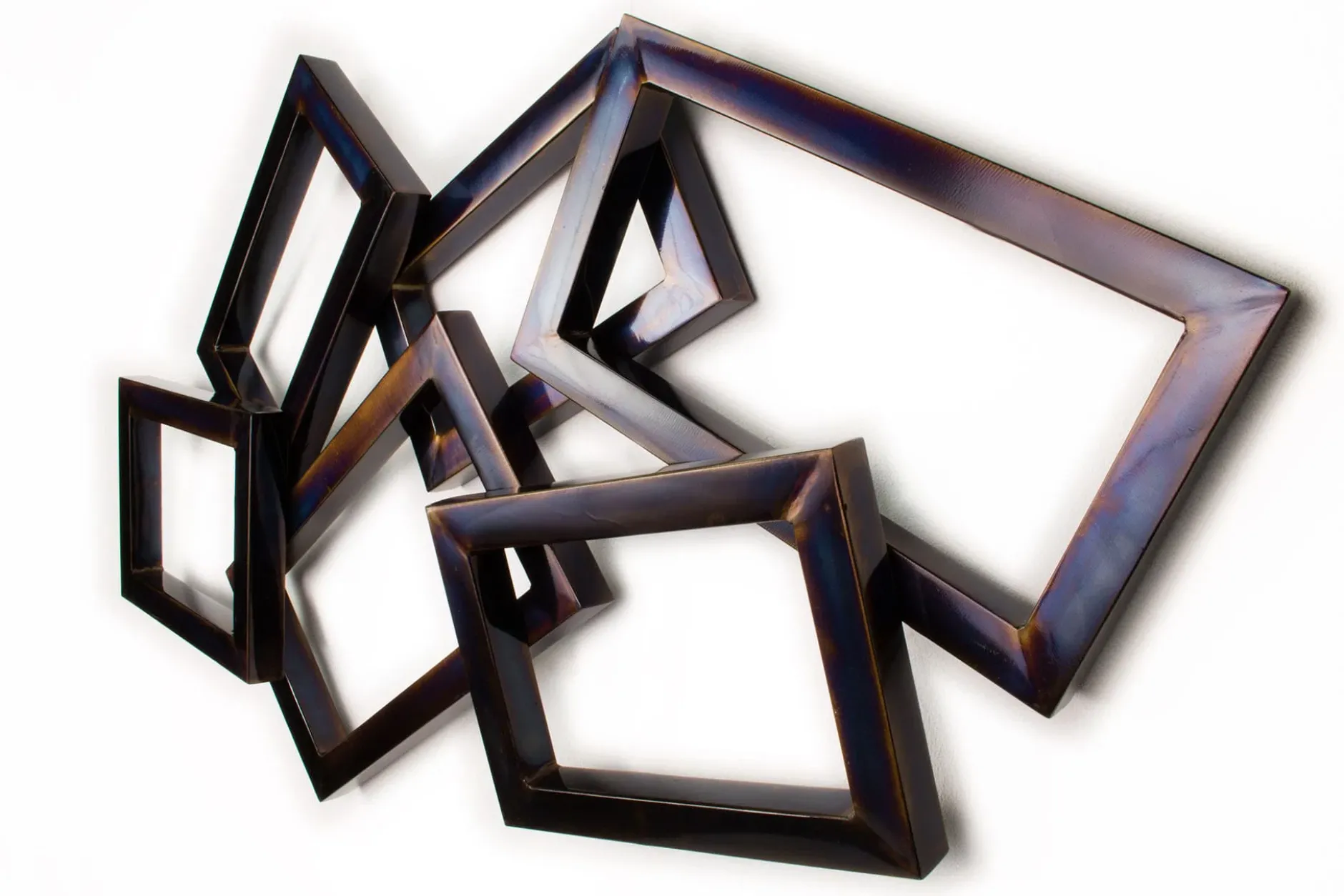 Wanddeko Metall 'Time will tell' 127x75x7,5cm
