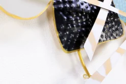 Wanddeko Metall 'Touch of Gold' 124x71x9cm