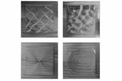 Wanddeko Metall 'Variety of Patterns' 74x74x3cm